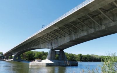 Lužný most: Cesta cez Dunaj a východná príjazdná estakáda
